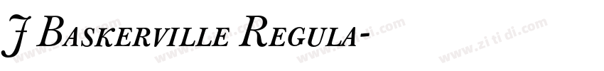 J Baskerville Regula字体转换